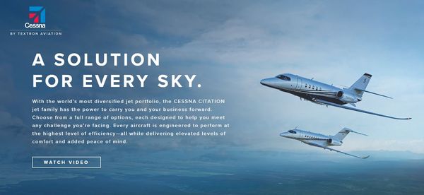 ▲▼塞斯納「獎狀」（Cessna Citation）系列噴射機。（圖／翻攝自Cessna.txtav.com）