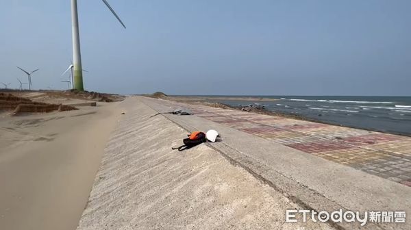 ▲▼苗栗苑裡海灘發現女性遺體。（圖／記者蔡文淵翻攝）