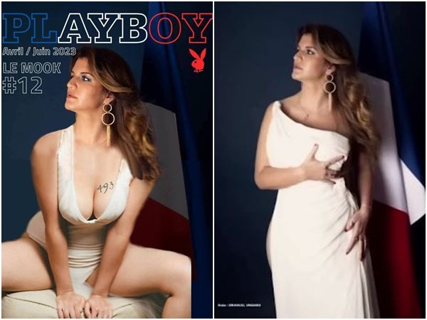 ▲▼法國政府部長瑪琳•席亞帕（Marlene Schiappa）登上八卦成人雜誌《花花公子》（Playboy）遭到批評。（圖／翻攝自推特）