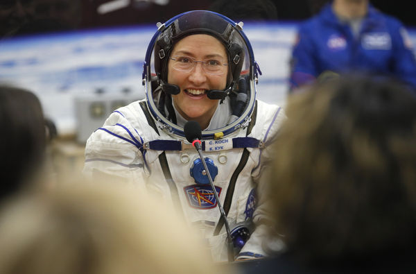 ▲太空人科克（Christina Koch）從在太空中停留328天，創下在太空停留時間最長的女性紀錄。（圖／達志影像／美聯社）