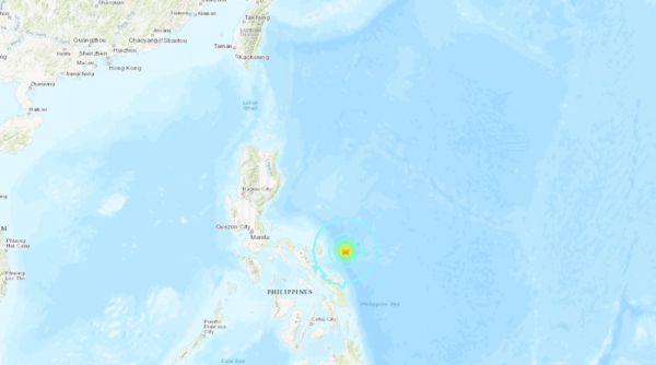 ▲▼菲律賓發生規模6.2地震。（圖／翻攝自USGS）
