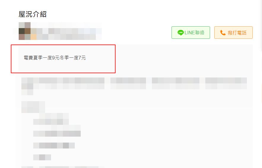 ▲▼電價剛調漲！房東「每度電9元收費」。（圖／翻攝591租屋網）