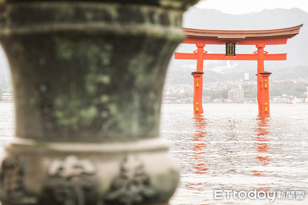 ▲廣島旅遊,宮島嚴島神社,嚴島神社海上鳥居,日本旅遊。（圖／記者彭懷玉攝）