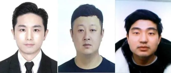 ▲▼今年3月底在首爾江南綁架、殺害被害女性的3名共犯，由左至右分別是李敬宇、黃大韓、延志鎬。（圖／首爾警察廳）