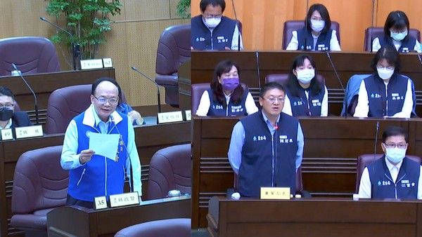 ▲張善政上任百日亮眼政績，市議員林政賢嘆「被一隻狒狒給遮蓋」。（圖／擷取自市議會網站）