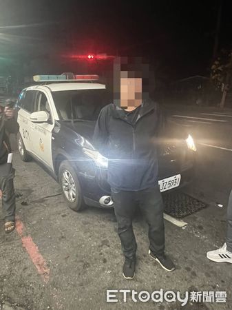 ▲台南市警歸仁分局歸南派出所員警，攔查涉嫌酒駕車輛時，劉嫌心虛加速竄逃，造成歸南所所長許凱智受傷，警方案發3小時內逮獲劉嫌送辦。（圖／記者林悅翻攝，下同）