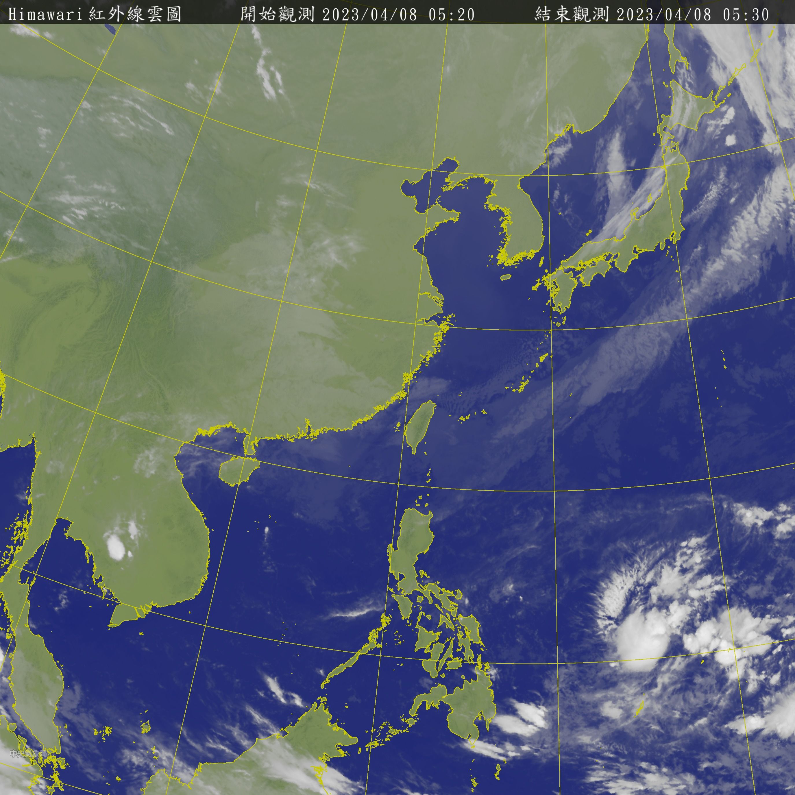 ▲▼衛星雲圖。（圖／中央氣象局）