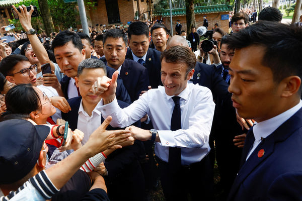 ▲▼法國總統馬克宏（Emmanuel Macron）這次訪中為期3天，習近平回以大禮。（圖／路透）