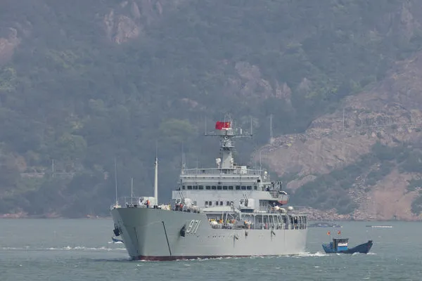 ▲▼ 中國一艘軍艦8日在福建福州沿海、馬祖附近的軍事演習中航行。（圖／路透）