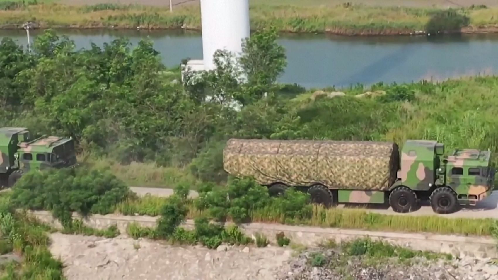 ▲解放軍火箭軍前往射擊陣地。（圖／CFP）