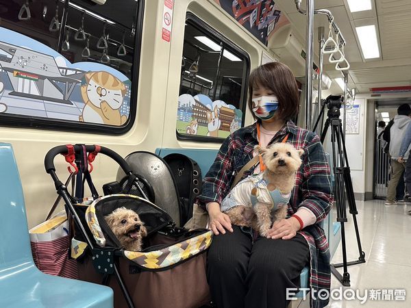 ▲▼台北捷運試辦國際寵物日「寵物專車」。（圖／記者袁茵攝）