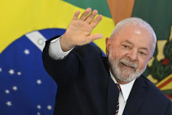 ▲巴西總統魯拉發表就職百日演說。（圖／CFP）