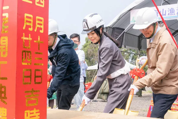 ▲新竹市長高虹安出席開工動土典禮。（圖／新竹市政府提供）