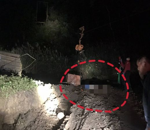 ▲▼ 台電新桃供電區營運處2020年3月7日晚間在北埔鄉外坪村發生一起嚴重工安意外，有3名工人當場死亡。（圖／記者陳凱力翻攝）