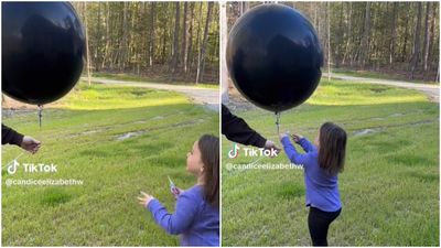讓4歲愛女負責「戳氣球揭曉寶寶性別」　下秒反轉媽苦笑：計畫飛了