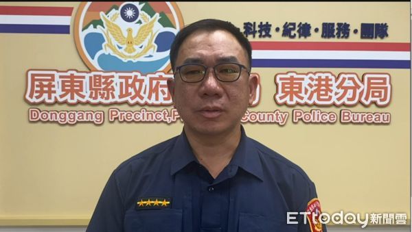 ▲東港派出所副所長蘇大智說明案情            。（圖／記者陳崑福翻攝）