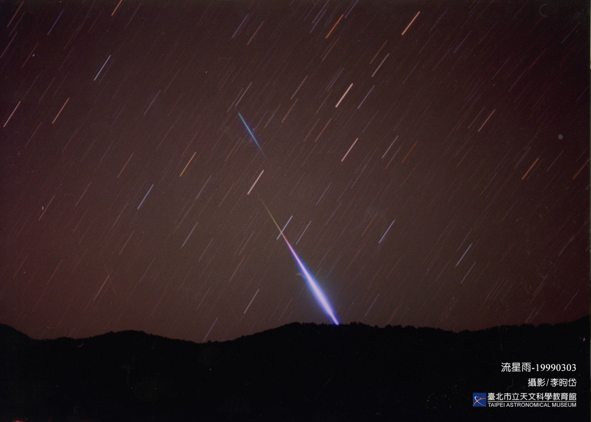 ▲天琴座流星雨將在本周日達到極大值。（圖／台北市立天文館提供）