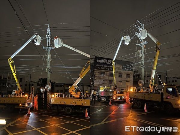 ▲▼快訊／台中大雅停電2000餘戶受影響　台電搶修中：雷擊高壓線路導致。（圖／記者游瓊華翻攝）