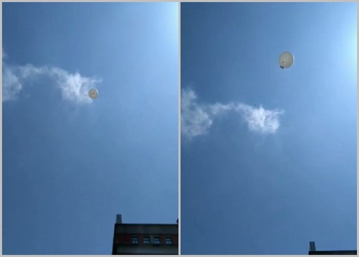 ▲▼氣球,高空氣象探空氣球,探空氣球。（圖／翻攝自Facebook／報天氣 - 中央氣象局）