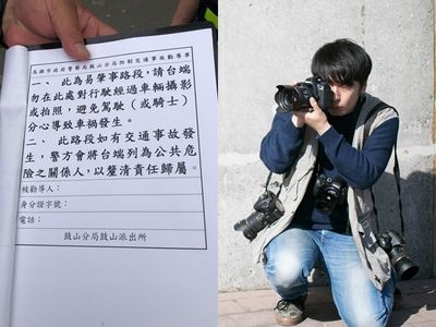 追焦手將被列「公共危險關係人」！他簽勸導單傻眼　警方回應了