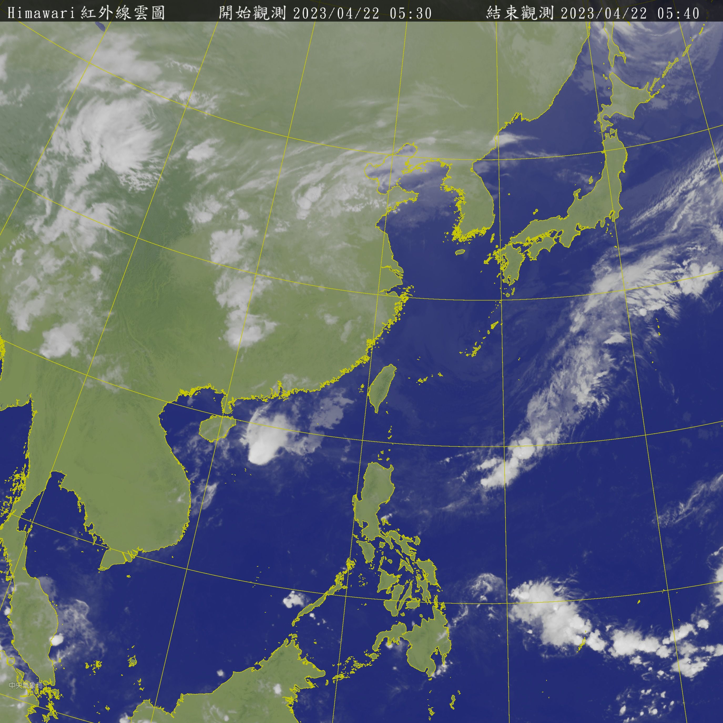 ▲▼衛星雲圖。（圖／中央氣象局）