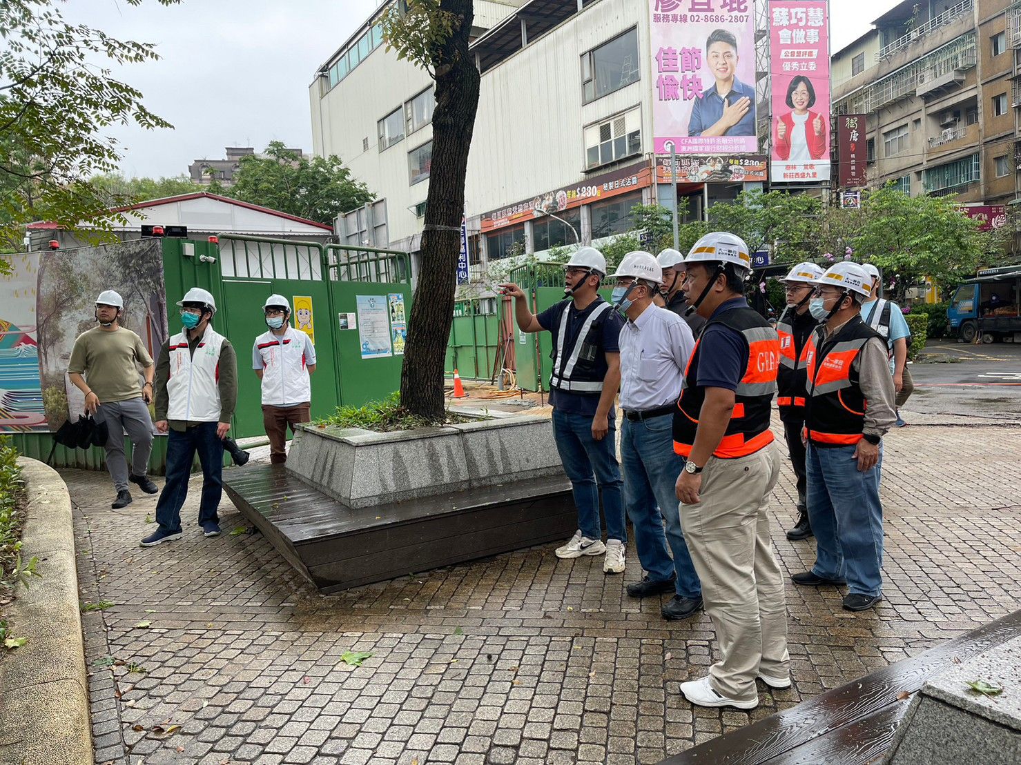 ▲新莊幸福站停車場力拚年底完工 樹林長壽公園停車場兼顧綠意。（圖／新北市交通局提供）