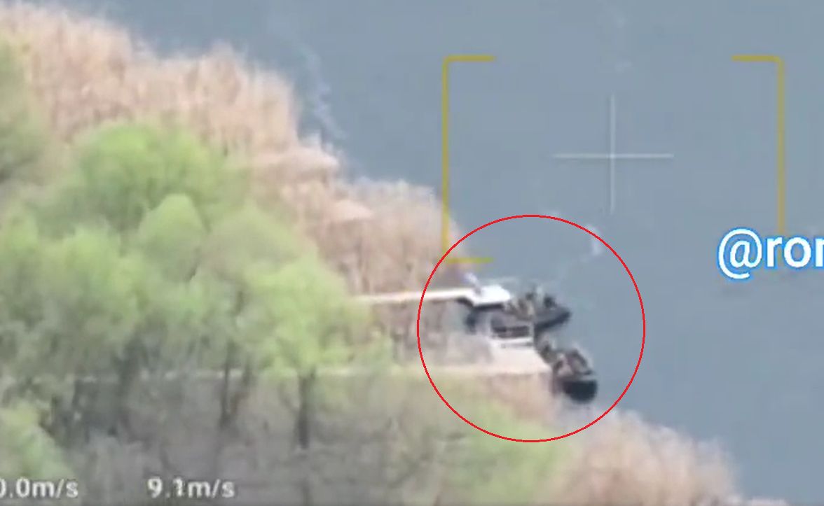 ▲影片顯示，烏軍小部隊已度過第聶伯河東岸。（圖／翻攝推特）