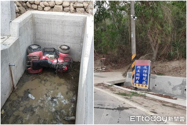 ▲屏東車城鄉沙灘車車禍。（圖／記者陳崑福翻攝，下同）