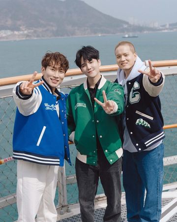 ▲許凱皓和恩光、Peniel一起在釜山旅行。（圖／翻攝自Instagram／lockingjack）