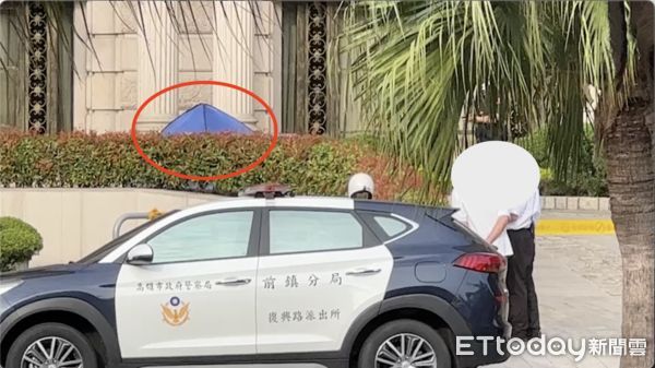 ▲高雄市一名男子從豪宅大樓墜樓，當場身亡             。（圖／民眾提供）