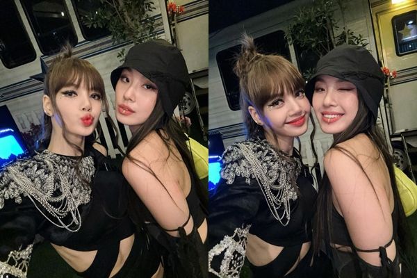 ▲LeeJung上傳與LISA的合照，遭許多外國粉絲出征。（圖／翻攝自LeeJung Instagram）