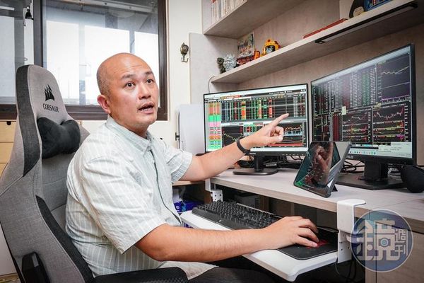專注隔日沖的鄧軒浩，交易時相當重視資金風險控管，強調有多少錢做多少事。