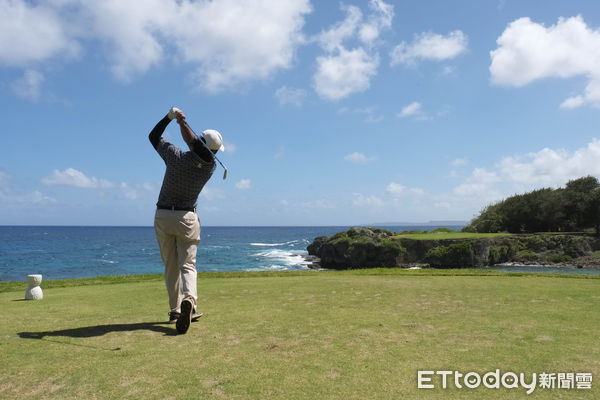 ▲關島旅遊,戀人岬,杜夢灣,曼吉勞高爾夫俱樂部(ONWARD MANGILAO GOLF CLUB),跨海高爾夫球場,關島景點。（圖／記者彭懷玉攝）