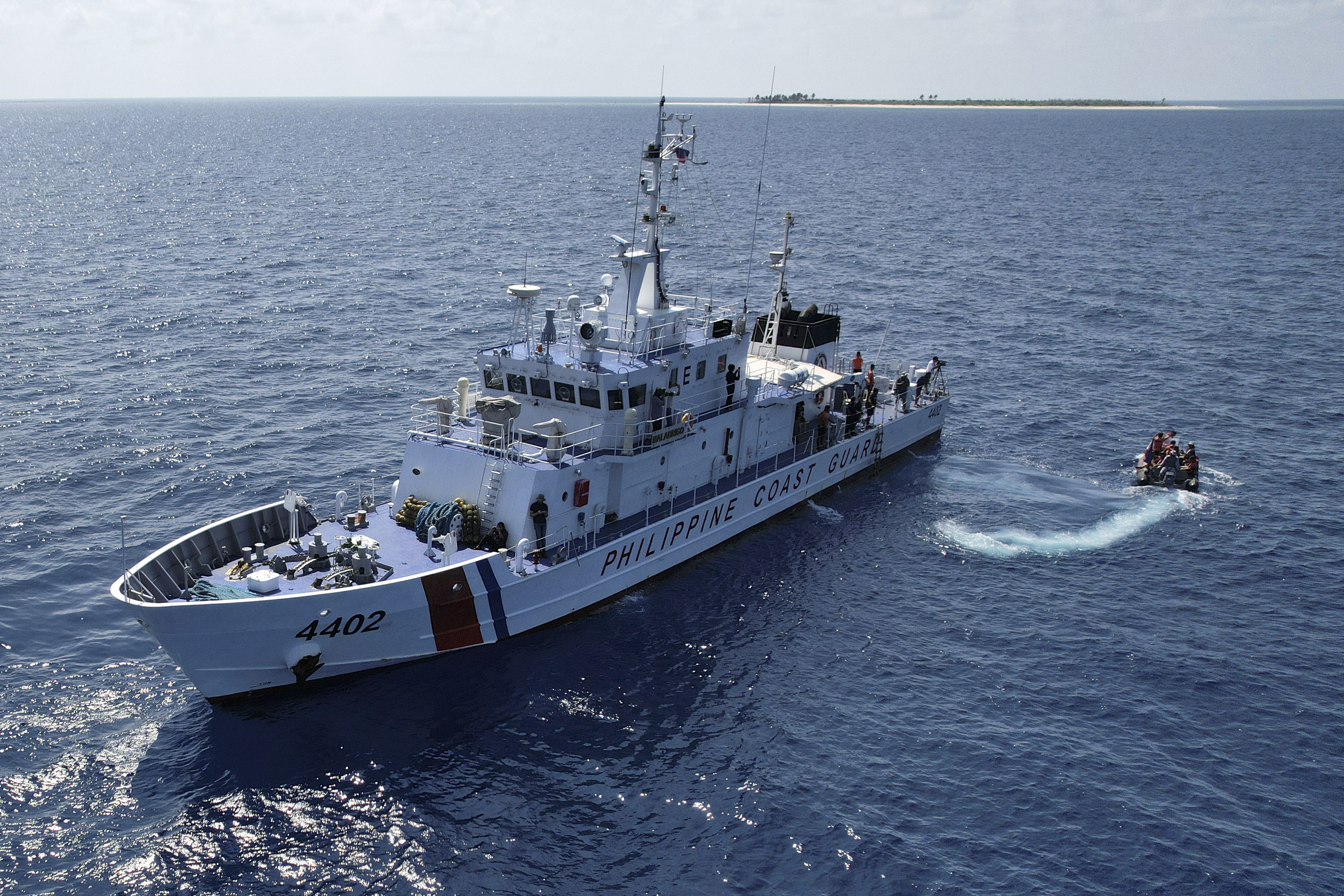 ▲菲律賓海岸防衛隊巡邏艦「馬拉帕茲瓜號」。（圖／達志影像／美聯社）