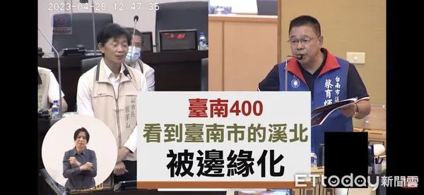 ▲台南市議會上午進行籌辦台南400活動期中報告，國民黨團議員嗆內容了無新意，毫無創意亮點。（圖／記者林悅翻攝，下同）