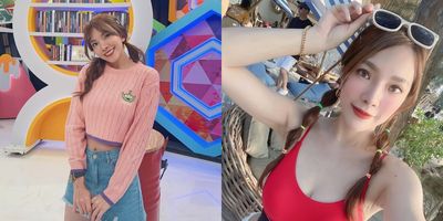 女星「穿三角泳褲現身捷運站」被拍！　大秀白皙美腿翹臀：很熱