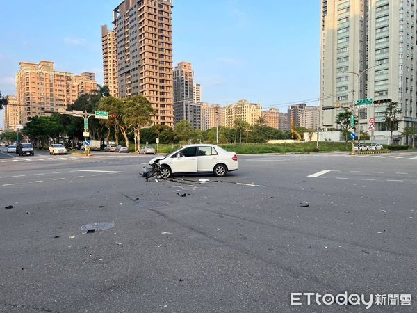 ▲▼ 林口車禍 。（圖／記者戴上容翻攝）