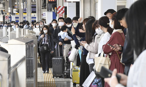 ▲▼日本黃金周名古屋車站。（圖／達志影像／美聯社）