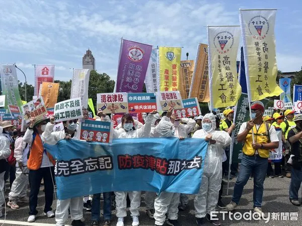 ▲▼ 醫護五一爭勞權   。（圖／記者嚴云岑攝）