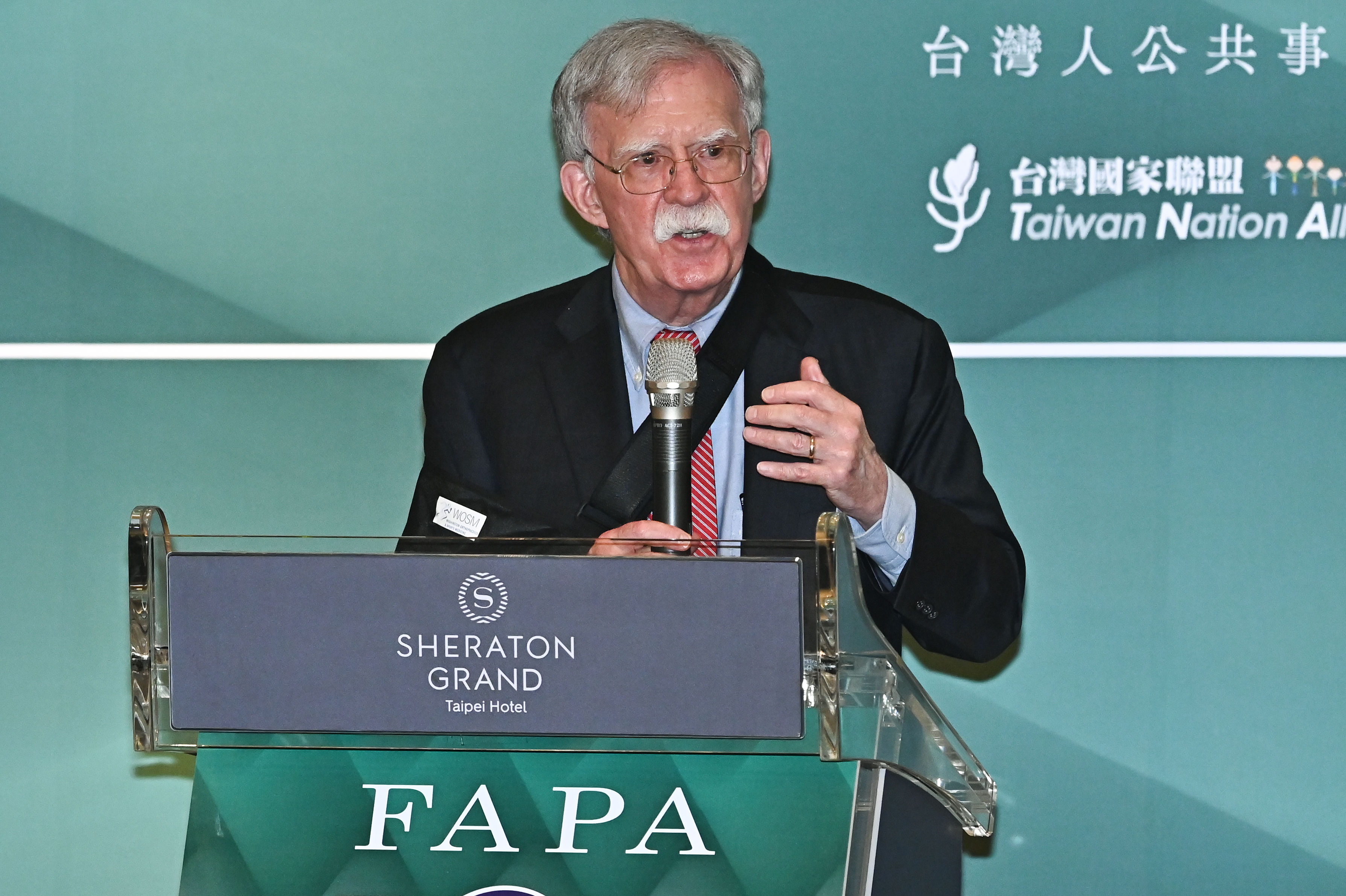 ▲▼前美國白宮國家安全顧問波頓（John Bolton）出席FAPA四十週年慶祝餐會。（圖／記者李毓康攝）