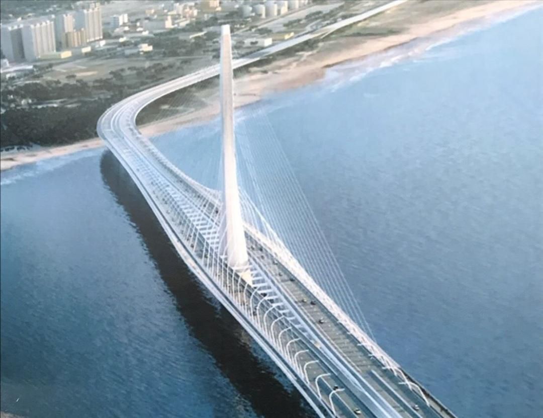 淡江大橋預估最快於2024年完工。(圖/新北市政府提供)