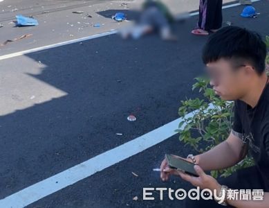 下士撞死人竟悠哉抽菸！重傷阿姨躺地畫面淪背景　他被上銬帶回