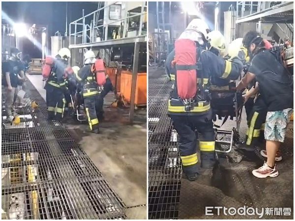 ▲▼      苗栗化工廠硫化氫外洩，5工人送醫       。（圖／記者蔡文淵翻攝）