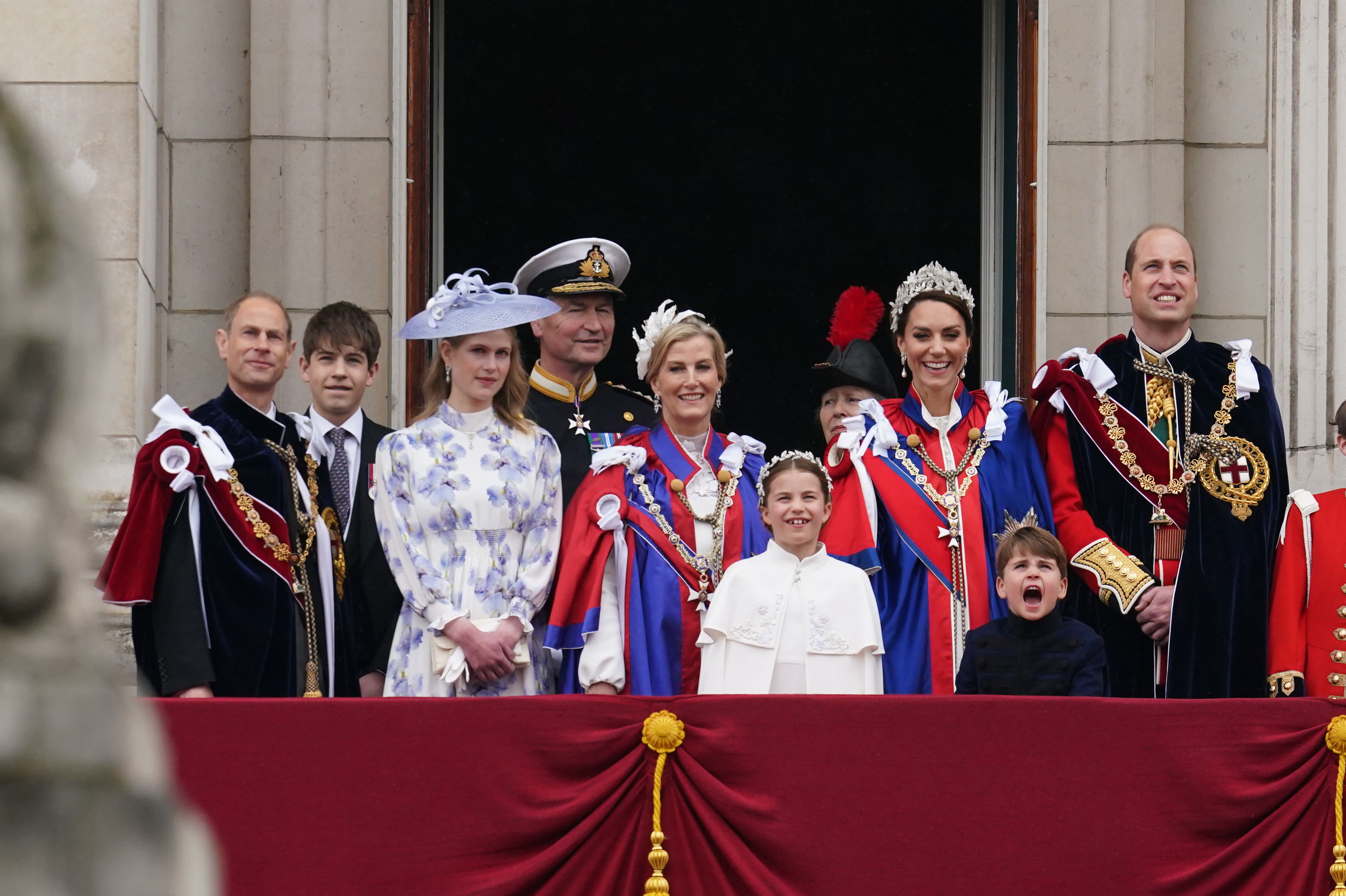 ▲▼英國國王加冕典禮凱特王妃一家            。（圖／路透社）