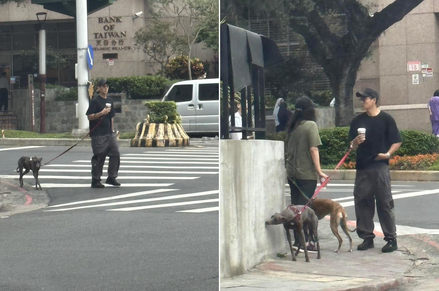 ▲有網友在天母街頭捕獲野生彭于晏。（圖／翻攝自Facebook／靠北天母幫）