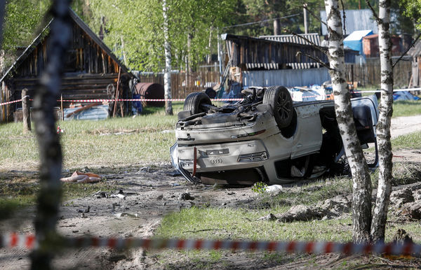 ▲47歲俄國主戰派作家普里列平（Zakhar Prilepin）座車爆炸，司機當場身亡，他也身受重傷。（圖／路透）