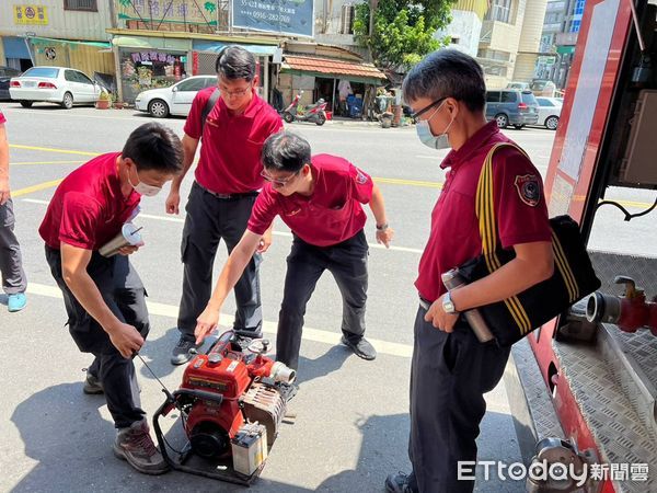 ▲為加強高樓火災搶救能力，台南市消防局第二救災救護大隊，上午特辦理高樓火災搶救訓練。（圖／記者林悅翻攝，下同）