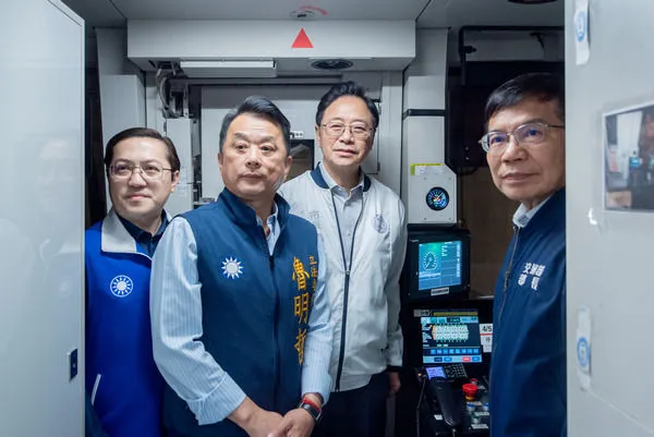 ▲立院交通委員考察機捷延伸線通車進度