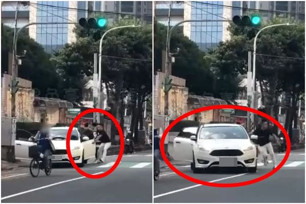 ▲新北市新莊區中平街爆當街擄人。（圖／記者陳以昇翻攝）