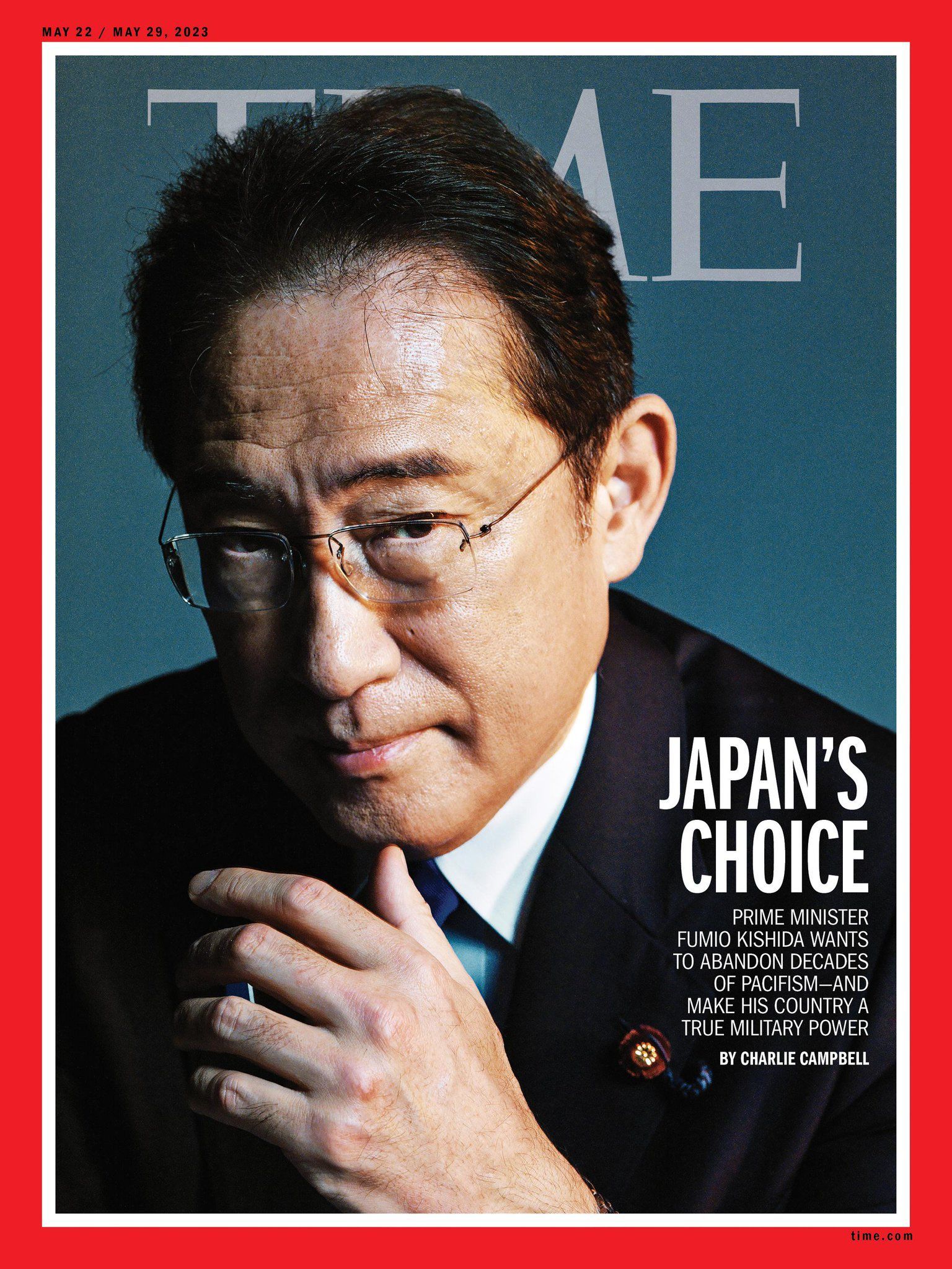 ▲日本首相岸田文雄登上《時代雜誌》封面。（圖／翻攝推特）